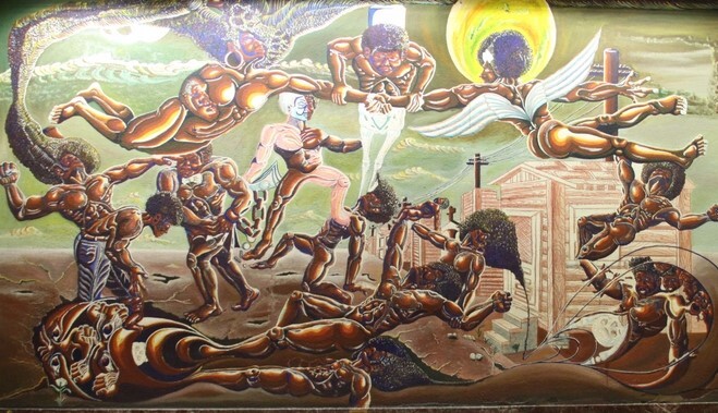 70's Afro Spirits Mural