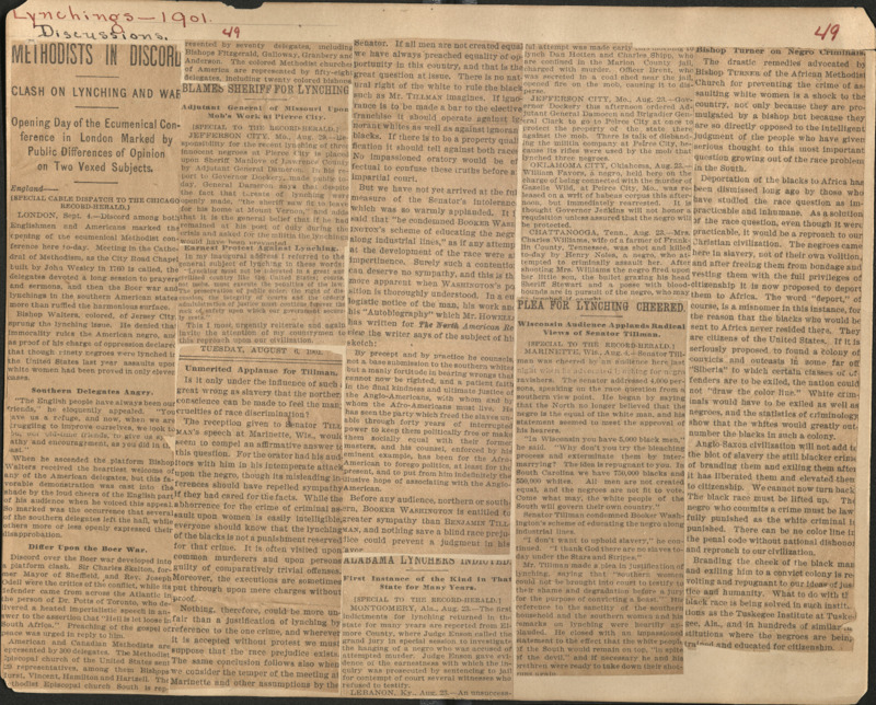 1901 Lynchings Clippings