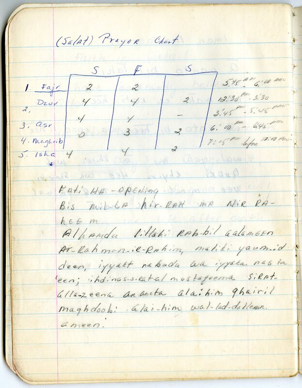 Journal 01, Islamic Notebook, page 19