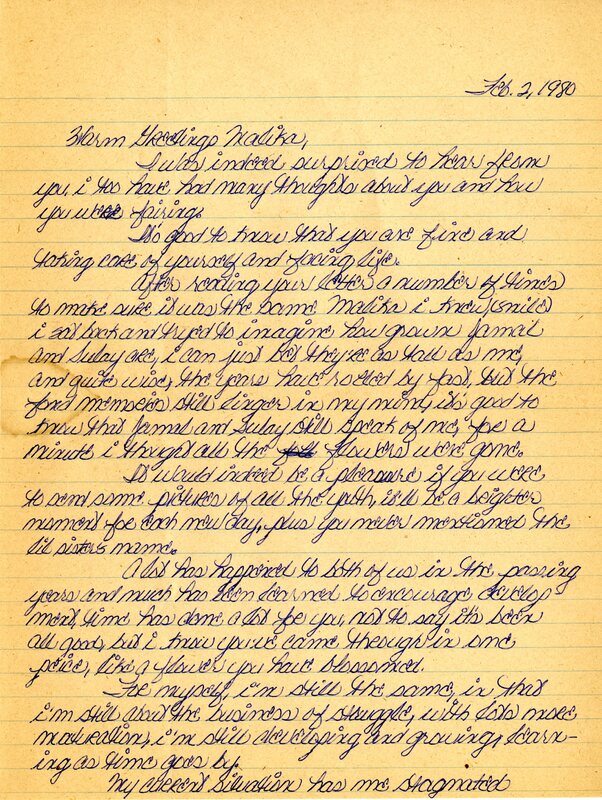 Letter 14, page 1