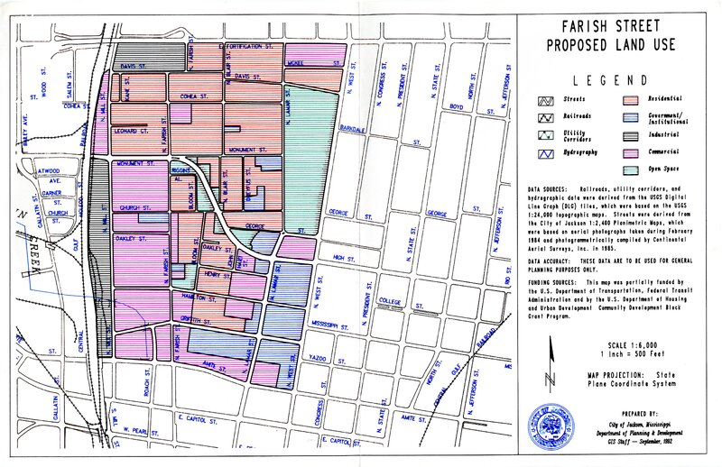 Farish Street Existing Land Use Map