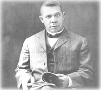 Booker T. Washington, image in black and white