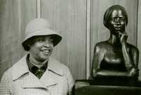 Margaret Walker with Phillis Wheatley Bust