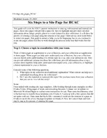 Timmia's Example Template - "Six Steps to a Site Page for HCAC"