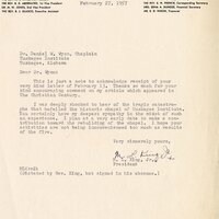 MLK and Daniel Wyn Correspondence